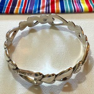 Retired & Rare Brighton "Huntington" Heart Round Bangle/Bracelet